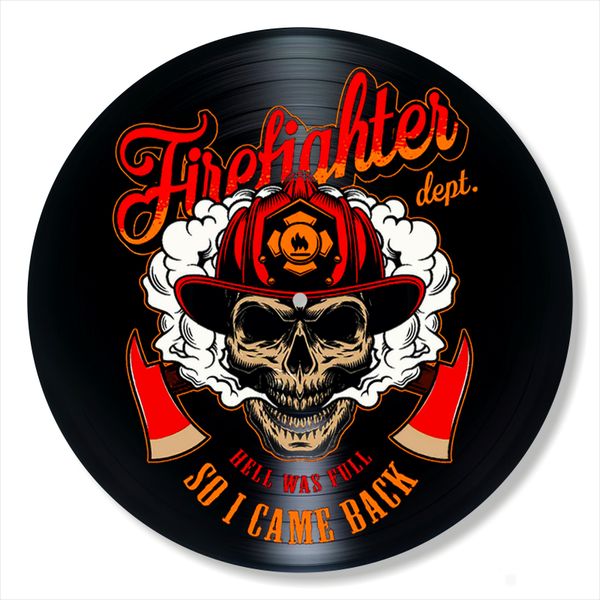 Vinyl Record Decor Firefighter 12" UF-Decor-Firefighter-2 photo