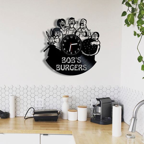 Wall Vinyl Record Clock Bob's Burgers 12" Vinyl-Clock-C-Bob's Burgers-1 photo