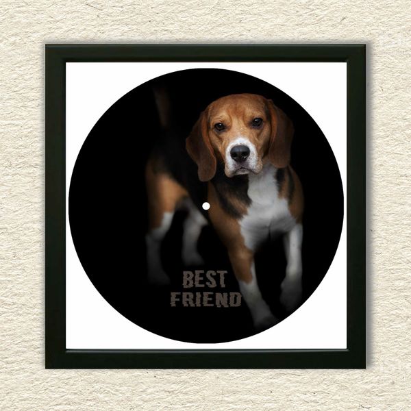 Vinyl Record Decor in a Wooden Frame Beagles 14" UF-Frame-Beagles-1 photo