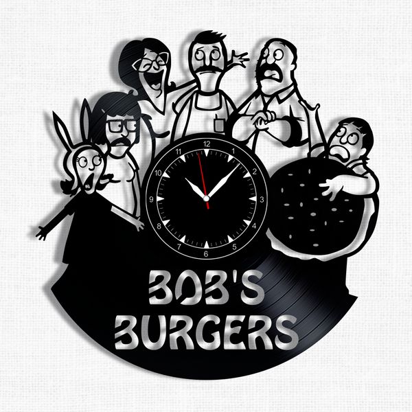 Wall Vinyl Record Clock Bob's Burgers 12" Vinyl-Clock-C-Bob's Burgers-1 photo