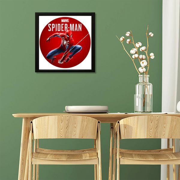 Vinyl Record Decor in a Wooden Frame Spider-Man 14" 770-4-1 photo