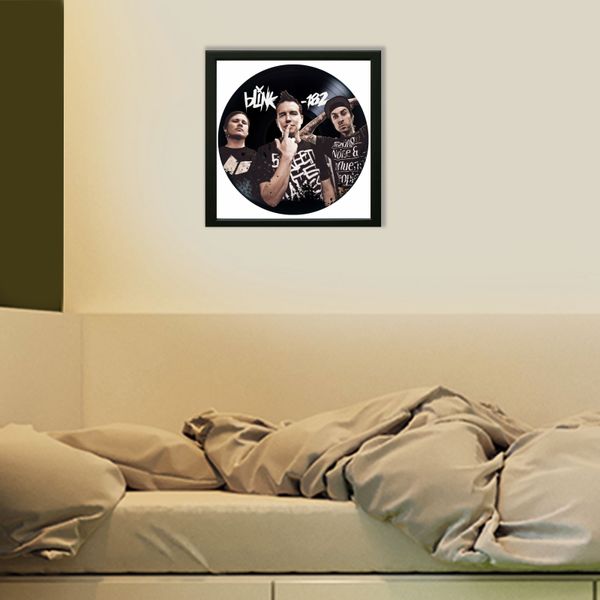 Vinyl Record Decor in a Wooden Frame Blink-182 14" UF-Frame-Blink-182-1 photo