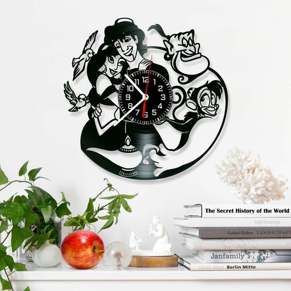 Настінний вініловий годинник Аладдін, діаметр 30см Vinyl-Clock-C-Aladdin-2 фото