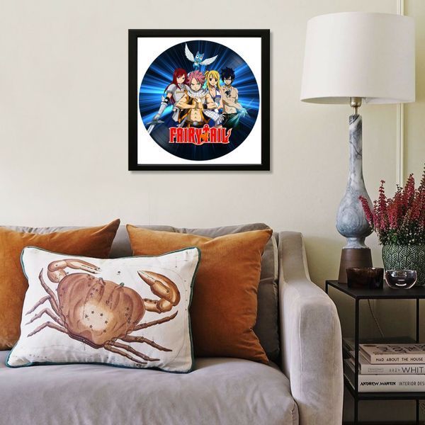 Vinyl Record Decor in a Wooden Frame Fairy Tail 14" 237-4-1 photo
