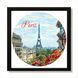 Vinyl Record Decor in a Wooden Frame Paris 14" 13-4-1 photo 1