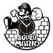 Настінний вініловий годинник Супер Маріо, діаметр 30см Vinyl-Clock-Super Mario-2 фото