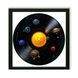Vinyl Record Decor in a Wooden Frame Planets 14" 133-4-1 photo 1