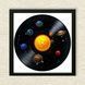 Vinyl Record Decor in a Wooden Frame Planets 14" 133-4-1 photo 3