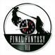 Настінний вініловий годинник Остання фантазія, діаметр 30см Vinyl-Clock-Final Fantasy-7 фото