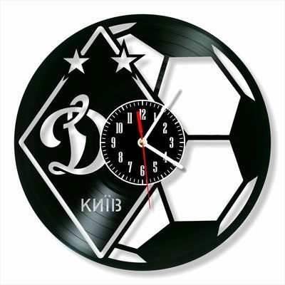 Настінний вініловий годинник ФK Динамо Київ, діаметр 30см 201-1-1 фото