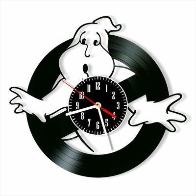 Настінний вініловий годинник Мисливці на привидів, діаметр 30см Vinyl-Clock-M-Ghostbusters-1 фото