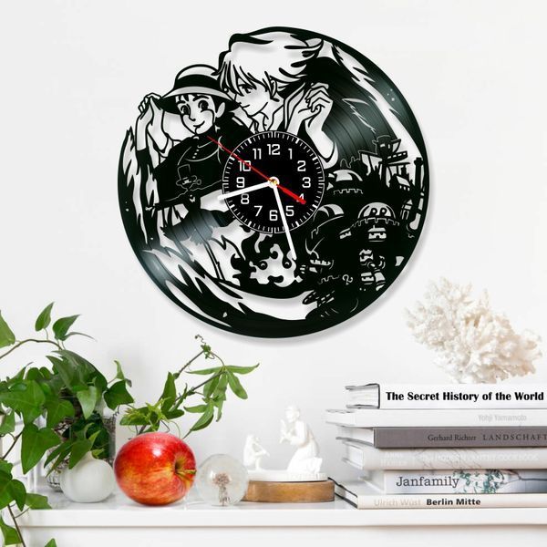 Настінний вініловий годинник Студія Ґіблі, діаметр 30см Vinyl-Clock-Studio Ghibli-4 фото