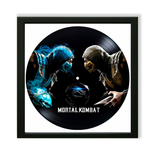 Vinyl Record Decor in a Wooden Frame Mortal Kombat 14" UF-Frame-Mortal Kombat-2 photo