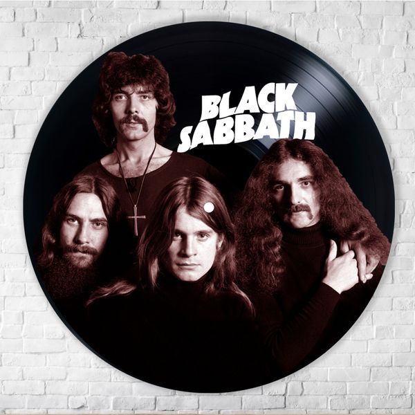 Настінний вініловий декор Black Sabbath, діаметр 30см 507-3-1 фото
