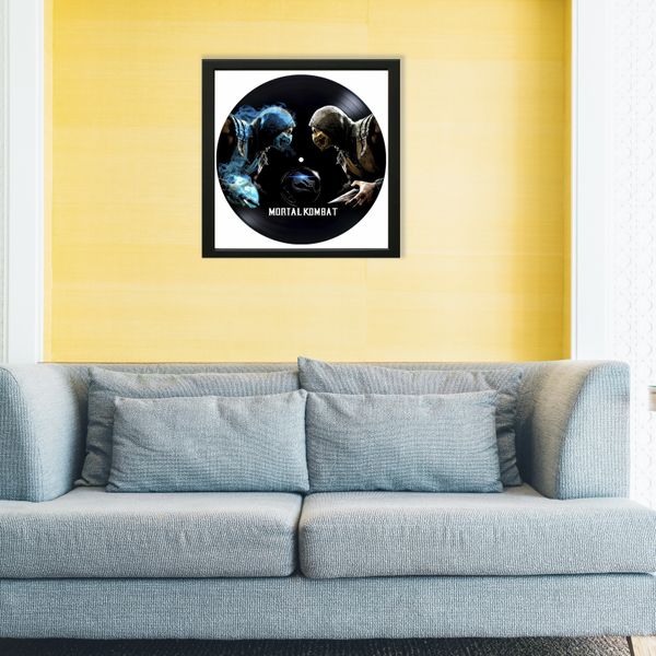 Vinyl Record Decor in a Wooden Frame Mortal Kombat 14" UF-Frame-Mortal Kombat-2 photo