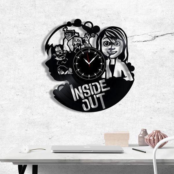 Wall Vinyl Record Clock Inside Out 12" Vinyl-Clock-C-Inside Out-1 photo