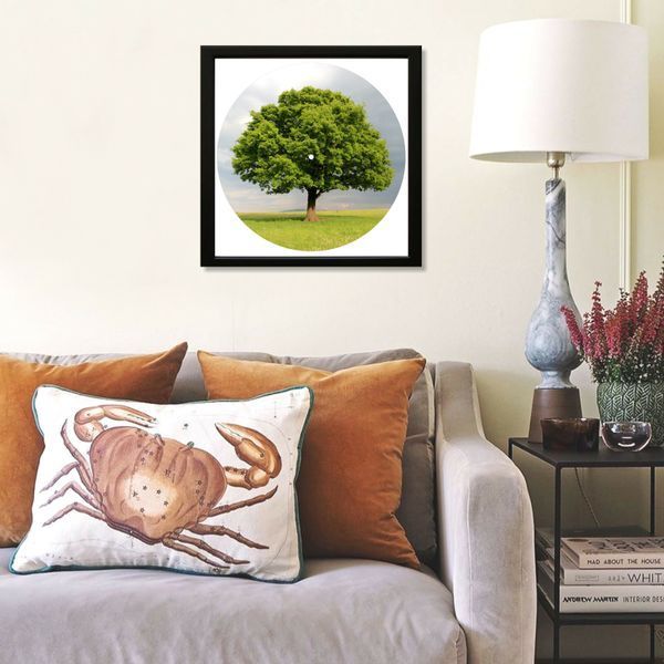 Vinyl Record Decor in a Wooden Frame Tree 14" 135-4-1 photo