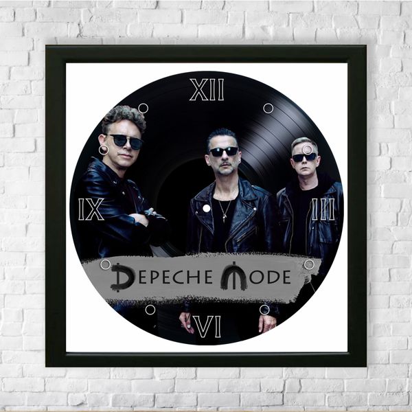 Vinyl Record Decor in a Wooden Frame Depeche Mode 14" UF-Frame-Depeche Mode-2 photo