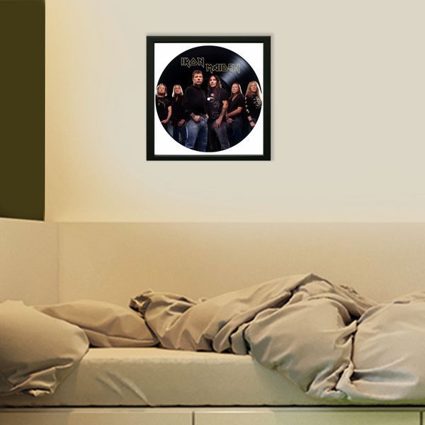 Vinyl Record Decor in a Wooden Frame Iron Maiden 14" 537-4-1 photo