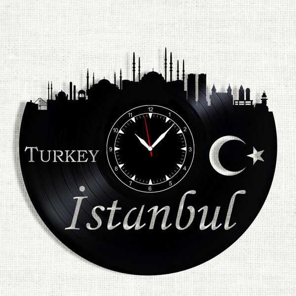 Wall Vinyl Record Clock Istanbul 12" Vinyl-Clock-Istanbul-1 photo