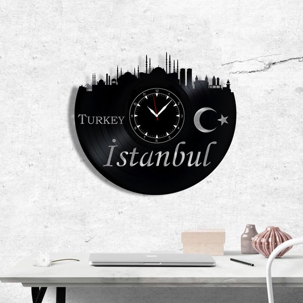 Wall Vinyl Record Clock Istanbul 12" Vinyl-Clock-Istanbul-1 photo