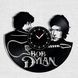 Настінний вініловий годинник Боб Ділан, діаметр 30см Vinyl-Clock-Bob Dylan-1 фото 1