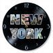 Wall Vinyl Record Clock New York 12" 31-2-2 photo