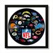 Vinyl Record Decor in a Wooden Frame Amarican football 14" UF-Frame-Amarican football-3 photo