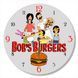 Настінний вініловий годинник Закусочна Боба, діаметр 30см UF-Clock-C-Bob's Burgers-2 фото 1
