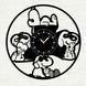 Настінний вініловий годинник Снупі, діаметр 30см Vinyl-Clock-C-Snoopy-11 фото