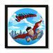 Vinyl Record Decor in a Wooden Frame Superman 14" 773-4-1 photo 1