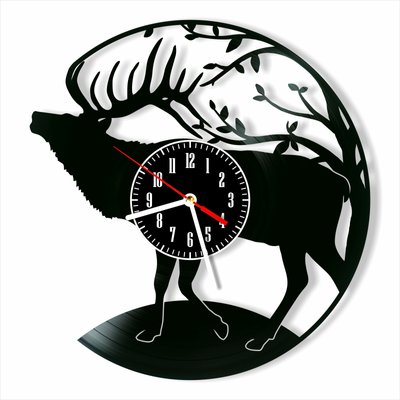 Wall Vinyl Record Clock Deer 12" Vinyl-Clock-Deer-1 photo