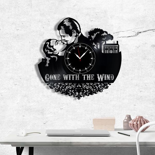 Wall Vinyl Record Clock Gone with the Wind 12" Vinyl-Clock-M-Gone with the Wind-1 photo