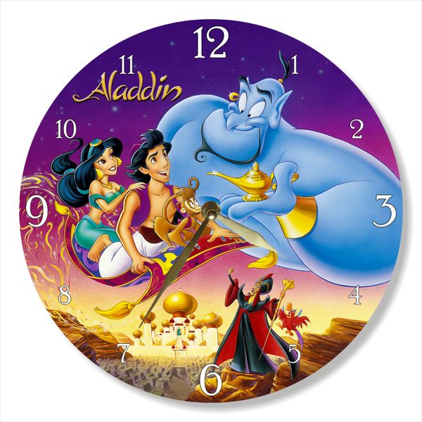 Wall Vinyl Record Clock Aladdin 12" UF-Clock-C-Aladdin-1 photo