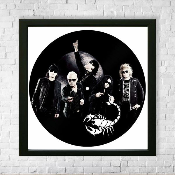 Vinyl Record Decor in a Wooden Frame Scorpions 14" 574-4-1 photo