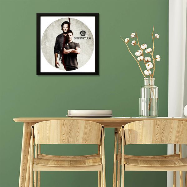 Vinyl Record Decor in a Wooden Frame Supernatural 14" 774-4-1 photo
