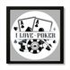 Vinyl Record Decor in a Wooden Frame Poker 14" UF-Frame-Poker-3 photo