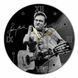 Настінний вініловий годинник Джонні Кеш, діаметр 30см UF-Clock-Johnny Cash-1 фото 1